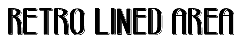 Retro Lined Area font
